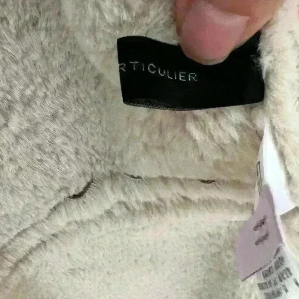 Tan Teddy Jacket with Plush Texture and Classic Collar - Picture 13 of 13